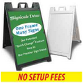 Signicade Deluxe A-Frame Sidewalk Sign w/ 2 Custom Signs
